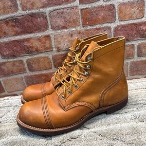 Red Wings iron ranger 8112 work leather boots oro russet men’s Sz 10.5 D